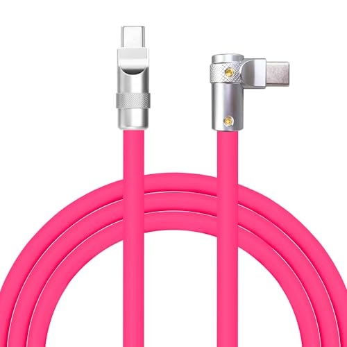 Transform Your Charging Routine with Chubbycable Flex Elbow Pro – 90-Degree USB-C Cable for Lightning-Fast 240 W Power Delivery, Durable Ultra-Thick Silicone Build, Perfect for Convenient Access in Tight Spaces, Ideal for Mobile Phones, Tablets, and Gaming Enthusiasts