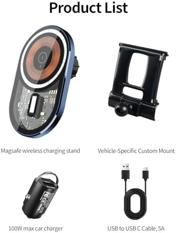 Wireless Charging car Phone Holder for 2012-2018 BMW 3 Series /2014-2020 4 Series/2014-2021 2 Series Auto Accessories Navigation Bracket Interior Decoration Mobile Cell Phone Mount – Enhanced Compatibility and Speed