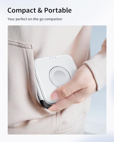 Joy Geek 3-in-1 Foldable Mag Safe Wireless Charging Station for i Phone 15/14/13/12 Pro Max Plus, Air Pods Pro/2/3 & Apple Watch 9-2/SE – Fast, Portable & Sleek Design for Ultimate Device Compatibility and Efficiency