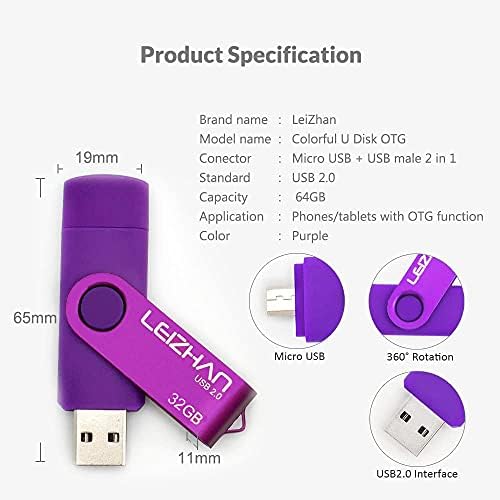 Unlock Ultimate Storage with LEIZHAN 128 GB OTG Flash Drive – Fast USB 2.0 Micro Pendrive for Android Devices, Perfect for Samsung Galaxy, Xiaomi, LG, Sony, One Plus, HTC, and Meizu – Reliable, Portable Memory Solution for Photos, Videos, and Documents