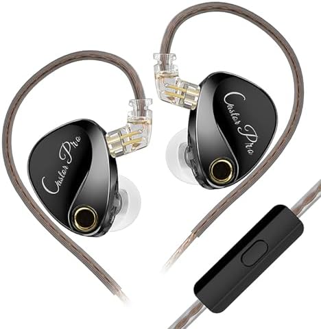 KZ Castor Pro Gaming and Audiophile Dual-Dynamic Driver Earbuds: Customizable Hi-Fi Bass In-Ear Monitors with Ergonomic Design and Detachable 2 PIN-C Cable for Unmatched Comfort and Versatility