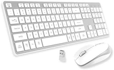 Experience Ultimate Comfort with the BFRIENDit Ultra-Quiet Wireless Keyboard – Sleek 2.4 GHz Connection for Mac & Windows, Slim Chocolate Key Design for Effortless Typing and Enhanced Productivity, Perfect for Home, Office, and Smart TV Use – Effortless Connectivity Meets Stylish Functionality