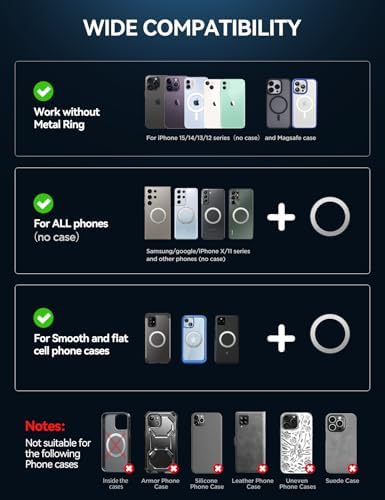 JOYROOM 15 W Mag Safe Car Mount Charger – Ultra Magnetic Wireless Charging Holder for i Phone 16 Pro Max, 15, 14, 13, 12 & Mini – Secure, Fast Car Vent Charger for Hands-Free Navigation & Communication – Sleek Design for Modern Vehicles