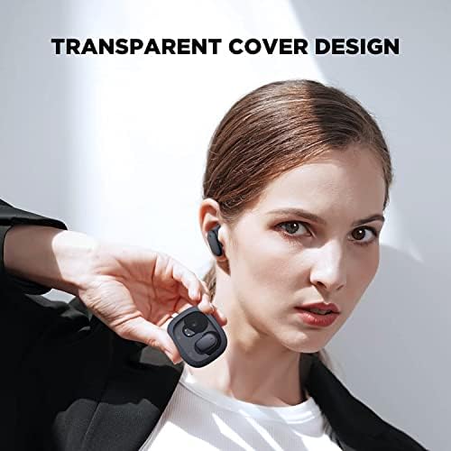 Elevate Your Audio Experience with HTC True Wireless Bluetooth Earbuds – Featuring Cutting-Edge Bluetooth 5.3 for Rapid Connectivity, 24-Hour Playtime, and Low Latency Gaming Mode – Stylish Transparent Charging Case – Perfectly Crafted for Gamers & Music Enthusiasts – Superior Sound Quality, Intuitive Touch Controls & Effortless Wireless Charging for Unmatched Convenience and Durability