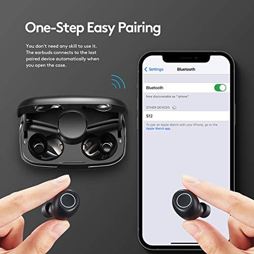 Premium True Wireless Earbuds with Bluetooth Connectivity – IPX6 Waterproof Design, CVC8.0 Noise Cancellation Technology for Superior Call Clarity, Hi-Fi Deep Bass Audio for an Immersive Experience, Ergonomic Touch Control In-Ear Headset for Active Lifestyles – Enhanced Device Compatibility for Effortless Pairing