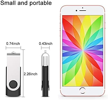 JUANWE 10-Pack 2 GB USB Flash Drives – Reliable Portable Memory with 360° Swivel Design for Effortless Data Management – Ideal for Computers, Cars & On-the-Go Storage – Durable USB 2.0 Thumb Drives for Quick File Transfers and Backup Solutions