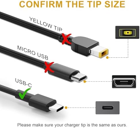 High-Efficiency 65 W Dell Latitude Charger HA65 NM190 with USB-C Connector & Power Cord – Rapid Charge for Latitude Models 5400, 5410, 5420, 5430, 5440, 5450, 7400, 7410, 7420, 7430, 7440, 7450 – Enhanced Safety Features & 30-Day Money-Back Guarantee – Perfect for Reliable Laptop Power Solutions