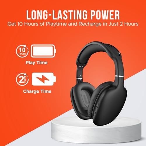 Transform Your Listening Journey with Premium Foldable Bluetooth Over-Ear Headphones – Superior Noise Isolation for Ultimate Focus, Plush Foam Ear Cushions for Extended Comfort, and Built-in Microphone for Effortless Communication – Perfect for Fitness Enthusiasts and Travel Lovers Alike, Unisex Design for All Users