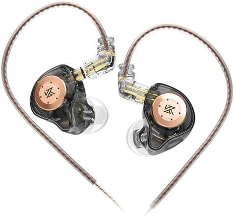 KZ EDX Pro Wired Earphones – Cutting-Edge In-Ear Monitors with Dual Dynamic Drivers for Exceptional Hi-Fi Sound, Advanced Noise Cancellation, and Integrated Microphone – Stylish Cyan Finish for Ultimate Comfort and Device Versatility