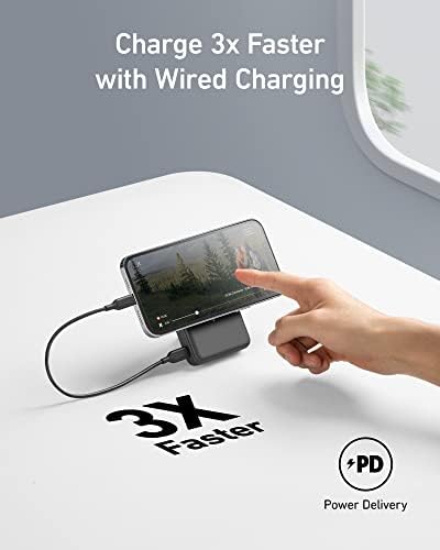 Anker 633 Magnetic Power Bank: 10,000 m Ah Foldable Wireless Charger with 20 W USB-C Fast Charging and Built-in Stand, Mag Safe-Compatible for i Phone 16/15/14/13/12 Series – Ultimate Portability and Efficiency for On-the-Go Charging