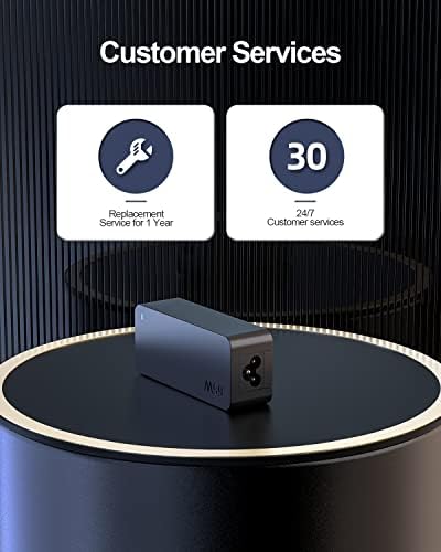 LG Gram 65 W USB-C Fast Charger | UL Certified Power Adapter for 14-17 Series Laptops | Enhanced Safety & Compatibility | Reliable Charging Cord with 30-Day Guarantee | Efficient Power Supply for LG Gram 14 Z90 Q, 15 Z90 Q, 16 T90 P, 17 Z95 P & More | Support for 45 W Devices | 24/7 Email Assistance