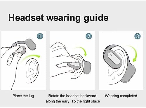 Revolutionary Ear Hook Bluetooth Wireless Headphones – Comfort-Focused Noise Cancelling Earphones with Microphone for Android & i Phone Compatibility (Red) – Effortless Connectivity, Ultimate Sound Quality, and Ergonomic Design for All-Day Wear