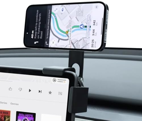 Elevate Your Tesla Experience with the Durable Silicone Car Cell Phone Mount for Model Y & Model 3 (2017-2023) – Effortless Installation, Secure Fit for i Phones & More – Convenient 2-Pack for Versatile Use and Enhanced Safety