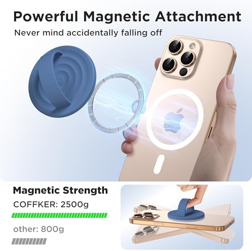 Revolutionary Magnetic Phone Ring Grip Holder – Ergonomic Silicone Finger Loop for i Phone Pro Max/Plus, 12/13/14/15/16 Series – Compatible with Mag Safe – Oat Color Enhances Aesthetics and Comfort – 360-Degree Rotation for Effortless Use – Secure Your Device with Style and Stability – Essential Smartphone Accessory for Unmatched Usability and Convenience