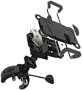 Versatile Bike Phone Mount with 360-Degree Rotation – Secure Smartphone Holder for Bicycles, Motorcycles, and Baby Carriages – Compatible with i Phone, Sony, Samsung – Durable Rubber Strap Design for Effortless Navigation and Calls – Lightweight and Easy Installation for Enhanced Riding Experience – Sleek Black Finish for Any Style