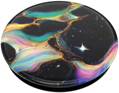 Vibrant Mag Safe Rainbow Glass Pop Socket Grip & Stand – Secure Hands-Free Kickstand for Effortless Wireless Charging and Enhanced Smartphone Functionality