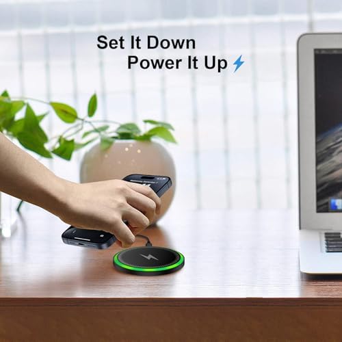 15 W Fast Wireless Charger Station for Samsung Galaxy & Google Pixel – High-Speed Qi-Compatible Charging Pad with Adapter – Sleek Design for Safe, Tangle-Free Power-Up of S25 Ultra, S24 FE, Pixel 9 Pro & More – Optimal Performance with Overheating Protection