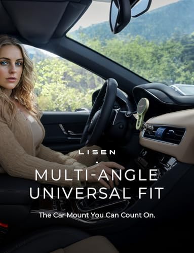 LISEN 15 W Mag Safe Car Mount Charger – Ultra-Fast Magnetic Wireless Phone Holder for i Phone 12-16 & Samsung Devices – Secure Vent Installation, Effortless Navigation & Sleek Design for Modern Drivers – Essential Fast Charging Accessory for On-the-Go Lifestyles