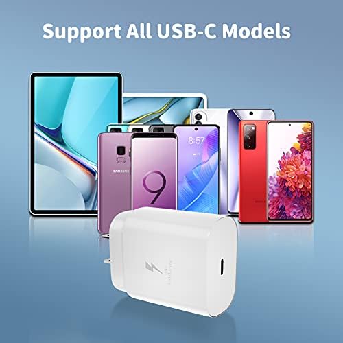 Ultimate Dual Pack USB C Fast Charger Block with Type C Cable – Superior Adaptive Charging for All Devices, Sleek White Design for Home or Travel