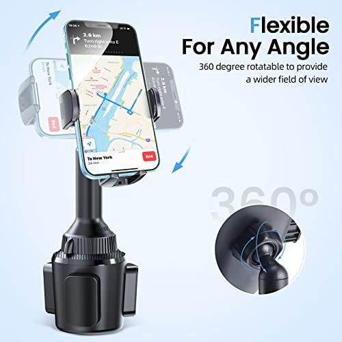 Revolutionary APPS2 Car Cup Phone Holder with 15 W Qi Wireless Charger and QC 3.0 Adapter – Ideal for i Phone 11-16 Series & Universal Devices – Secure Design for Hassle-Free Driving & Fast Charging Convenience