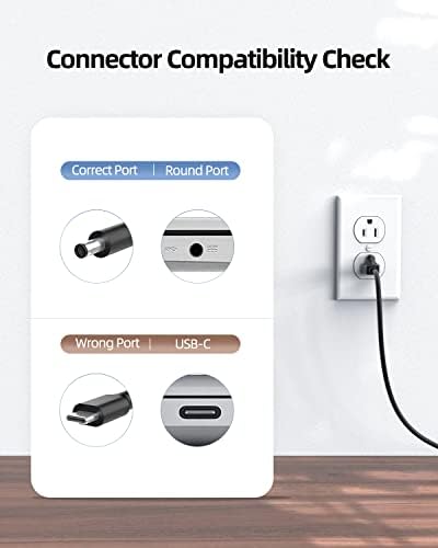 High-Performance 90 W & 65 W AC Power Adapter for Dell Inspiron 7706, 3280, 7700, 7506 2-in-1 Laptops – Fast Charging, Superior Safety, and Universal Compatibility Power Supply Cord