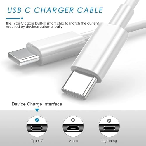 Rapid Charge Bundle: 3-Pack 6 FT USB-C to Lightning Cables for i Phone – Ultra-Fast Charging Compatibility with i Phone 14 Pro Max, 14 Plus, 13, 12 Mini, 11, 10, XS, SE – Durable & Convenient Charging Solution for Home, Office, and Travel