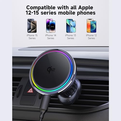 Revolutionary Qi2 Magnetic Wireless Charging Stand for Apple i Phone 15/16 Pro Max – Fast Charging with Semiconductor Cooling Technology for Optimal Device Safety and Performance
