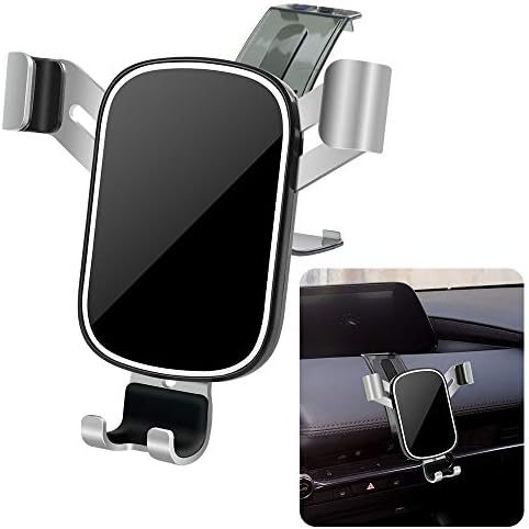 LUNQIN Premium Car Phone Holder for Mazda 3 Sedan & Hatchback (2014-2018) – Versatile Gravity Mount with Integrated Charging for Seamless Navigation & Connectivity – Tool-Free Installation, Durable Design for Enhanced Driving Safety and Convenience