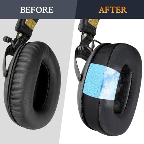 Upgrade Your Marshall Monitor Headphones with SOULWIT Cooling Gel Replacement Ear Pads – Noise-Isolating, Comfort-Enhancing Cushions for Optimal Audio Experience (Not Compatible with Monitor II)