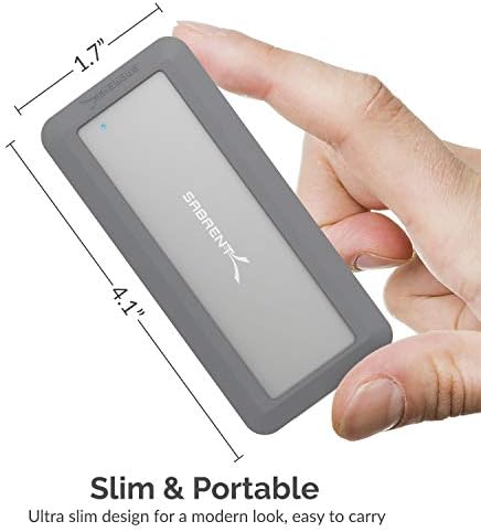 SABRENT Rocket RGB USB-C 20 Gbps M.2 SATA/NVMe SSD Enclosure – Special Edition for Maximum Speed and Versatile Compatibility – Elevate Your Data Transfer Experience with Stunning RGB Design and Durable Aluminum Build