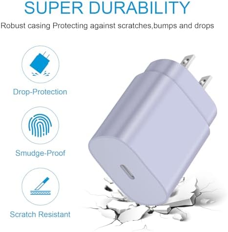 Experience lightning-fast charging with the 25 W Type C Charger for Samsung, featuring a 6 Ft Type C to C cable. This compact USB C Charger Block is meticulously engineered for optimal power delivery, ensuring your Galaxy S25 Ultra, S25, S24, S23, and Note 20 are charged efficiently without delay. Designed for modern lifestyles, its sleek black finish seamlessly integrates with your devices while the lightweight construction makes it ideal for travel. Enjoy peace of mind with advanced safety features that protect against overheating and overcharging. Elevate your charging routine and keep your devices ready for action with this essential accessory, perfect for home, office, or on-the-go use.