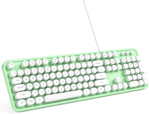 Illuminate Your Workspace with the Large Print Backlit Keyboard – Ergonomic USB Wired Multimedia Keyboard with Rainbow LED Lighting for Enhanced Comfort and Visibility on Windows PCs & Laptops