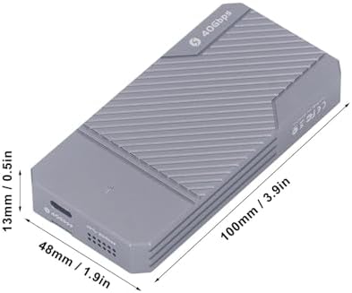 Ultra-Fast 4 TB M.2 NVMe SSD Enclosure – Premium Aluminium Alloy Type C Adapter for 2230/2242/2280 SSDs, USB 3.2 40 Gbps, Cross-Platform Compatibility with Windows, Linux, OS X – Optimal Heat Dissipation & Durable Protection for Data Security