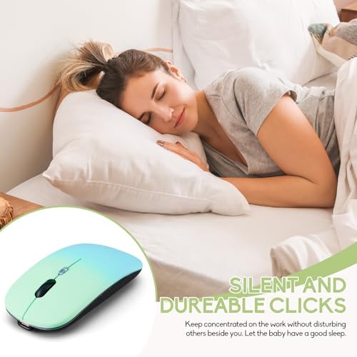 Seamless Productivity with 3 Pack Rosy Glow Red Wireless Bluetooth Mouse – Rechargeable, Silent, and Slim Dual Mode Mice for Laptop, Desktop, i Pad, and Mac – Perfect for On-the-Go Professionals and Students