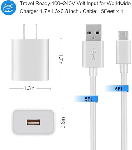 Leapstart 3 D Charger Cable: Fast Charge Your Leapfrog Devices with Enhanced Compatibility for Ultimate Learning Adventures – 6-Foot Durable USB Micro Cable for Leap Pad Ultimate, Academy, and More – Ideal Kids Tablet Accessory for Uninterrupted Playtime and Education