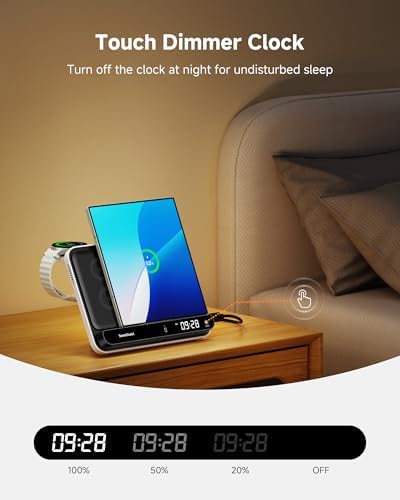 30 W Fast Wireless Charger for Samsung Z Fold 7/S25 Ultra – Foldable Charging Station for Galaxy Watch 7/Ultra/6/5/4/3 – Intelligent Temperature Control, Non-Slip Design for Ultimate Stability – Portable Multi-Device Power Hub
