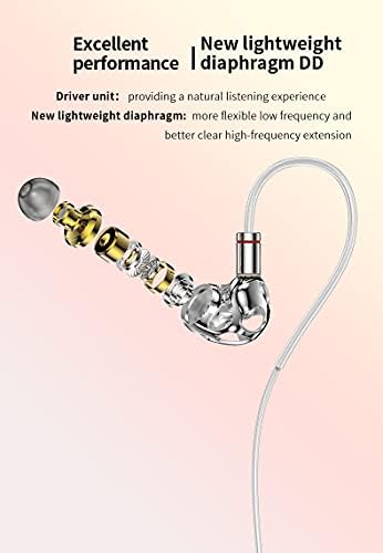 Transform Your Listening Journey with keephifi BLON BL-T3 High Fidelity In-Ear Monitors – Premium 11 mm Copper Clad Diaphragm for Deep Bass and Crystal Clear Vocals, Ergonomically Crafted for All-Day Comfort, Perfectly Suited for Sports, Gaming, and Music Enthusiasts, Enhanced Device Compatibility Featuring Built-in Mic for Effortless Hands-Free Communication – Lightweight Yet Durable Design to Complement Your Active Lifestyle