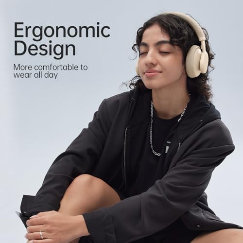 Discover the Ultimate Audio Escape with FINGERTIME’s Bluetooth 5.3 Over-Ear Headphones – Advanced Active Noise Cancelling, Unmatched 40-Hour Playtime, and Luxurious Comfort in a Sleek Grey Finish for Effortless Audio Bliss and Flawless Connectivity