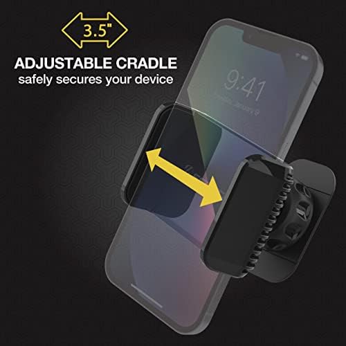 Scosche UH4 ODEX2-SP Premium Telescoping Phone Mount – Versatile Quick Grip Suction Cup and Adhesive Holder with Adjustable Arms for Enhanced Navigation and Safety on the Road
