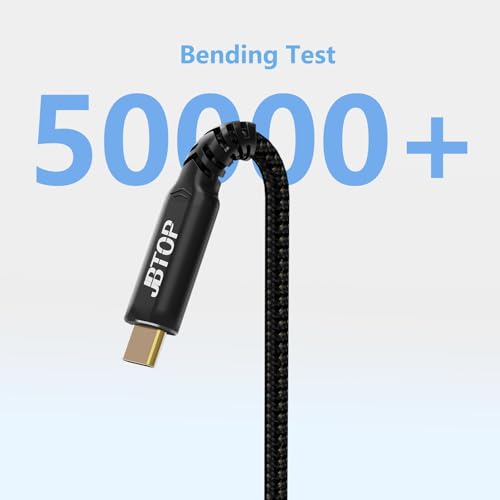 Ultra-Fast 80 Gbps USB-C Charging Cable – 1.5 FT Thunderbolt 5/4/3 Compatible – 240 W Power Delivery for i Phone 16/Pro/Plus/Pro Max & Samsung Galaxy – Dual 8 K/Single 16 K Video Output for Maximum Performance – Unmatched Speed & Durability for Tech Enthusiasts