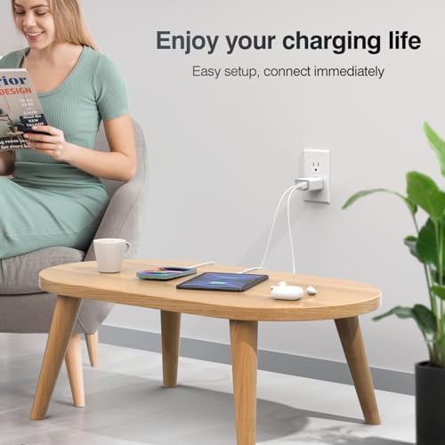 50 W Multiport USB Wall Charger Block – Dual Pack 5-Port Fast Charging Adapter with QC 3.0 Technology for i Phone 16/15/14 Pro Max, i Pad, Galaxy, Android – Compact & Safe Power Solution for Multi-Device Convenience