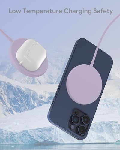 Magnetic Wireless Charger Duo for i Phone 16/15 Series – 20 W Fast Charging Pad with USB-C Power Delivery, Mag Safe-Compatible Dual Pack for Effortless Charging of i Phone 16 Pro, 15 Pro Max & Air Pods 3 – Sleek, Portable, and Durable Accessory for Home and Office Use