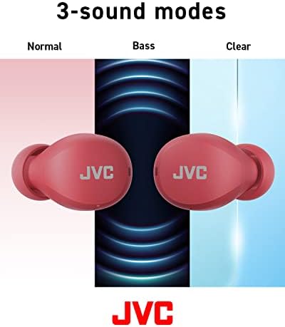 JVC Gumy Mini True Wireless Earbuds – Ultra-Light Bluetooth Headphones with Neodymium Drivers, 23-Hour Battery for Uninterrupted Music, IPX4 Water-Resistant Design Perfect for Active Lifestyles, Effortless Device Pairing for On-the-Go Listening
