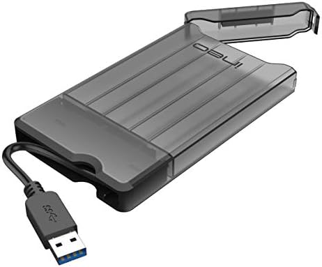 Ineo USB 3.1 Type C Tool-Less External Hard Drive Enclosure for 2.5 Inch SATA HDD & SSD – Fast UASP Supported Storage Solution for 7 mm & 9.5 mm Drives – Lightweight, Portable Design in Elegant White Finish for Enhanced Data Management Efficiency
