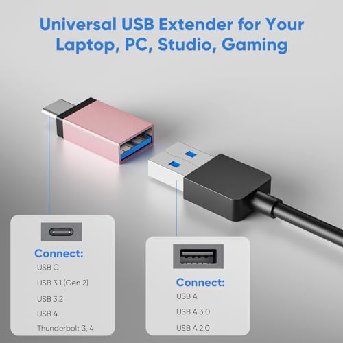 Chic Pink USB to USB-C Hub Adapter – Yaimh Sound 3.0 Multi-Port for Seamless Device Connectivity – Perfect for PC, Mac Book, and More – Experience High-Speed Data Transfer for Flash Drives, Keyboards, Mice, Cameras, and Gaming Gear – Enhance Your Productivity and Style