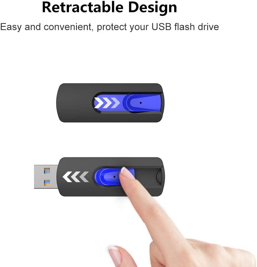 512 GB High-Speed USB Flash Drive by JUANWE – Retractable, Dustproof & Portable Memory Stick for Effortless File Storage and Transfer – Ideal for Photos, Videos, and More – Enhanced Compatibility with USB 3.0 Devices