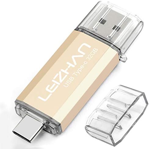 Leizhan 256 GB 2-in-1 USB 3.0 & Type-C Flash Drive – High-Speed Data Transfer & Versatile Storage Solution for Laptops and Smartphones – Compact Durable Design for On-the-Go Convenience