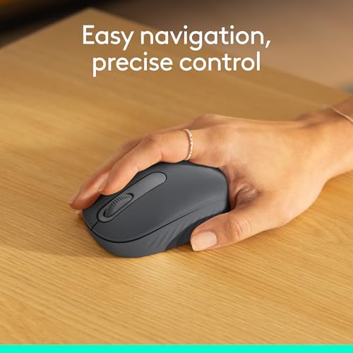Logitech M196 Rose Bluetooth Wireless Mouse – Compact, Ambidextrous Design for Effortless Navigation on Laptops & Tablets, Exceptional 12-Month Battery Life, Smooth Tracking for PC and Mac Users, Perfect for Professionals on the Go