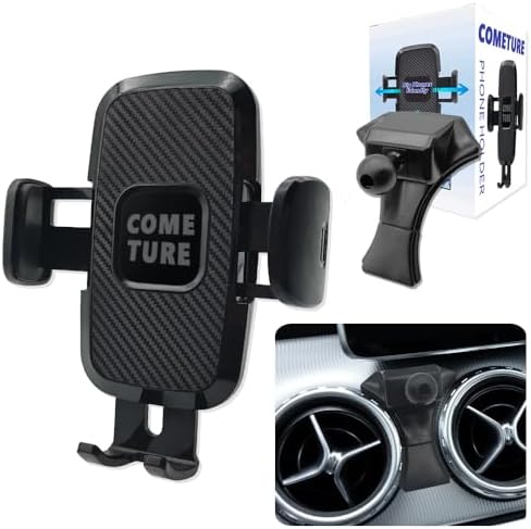 COMETURE Mercedes Benz Car Phone Holder Mount – Universal Smartphone Cradle for GLE Class (GLE-20-24) with Adjustable Viewing Angles and Tool-Free Installation – Elevate Your Driving Experience with Premium Interior Accessories for Navigation and Hands-Free Calls