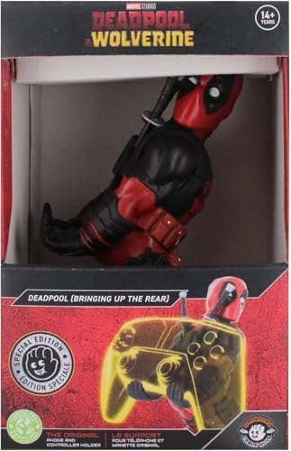 Exquisite Gaming: Marvel: Deadpool 3 ‘Bringing Up The Rear’ Repaint – Cable Guys Original Controller & Phone Holder, Collectible Device Stand, Figure – Enhanced Compatibility and Speed